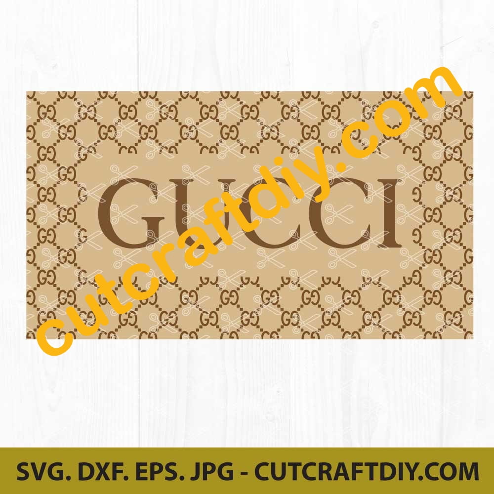 Stencil Gucci Pattern Svg Free SVG Cut Files