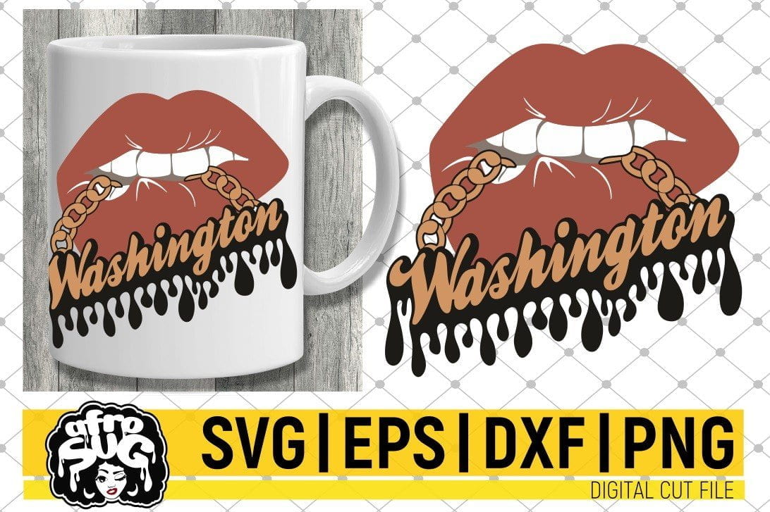 Gold Dripping Lips Svg