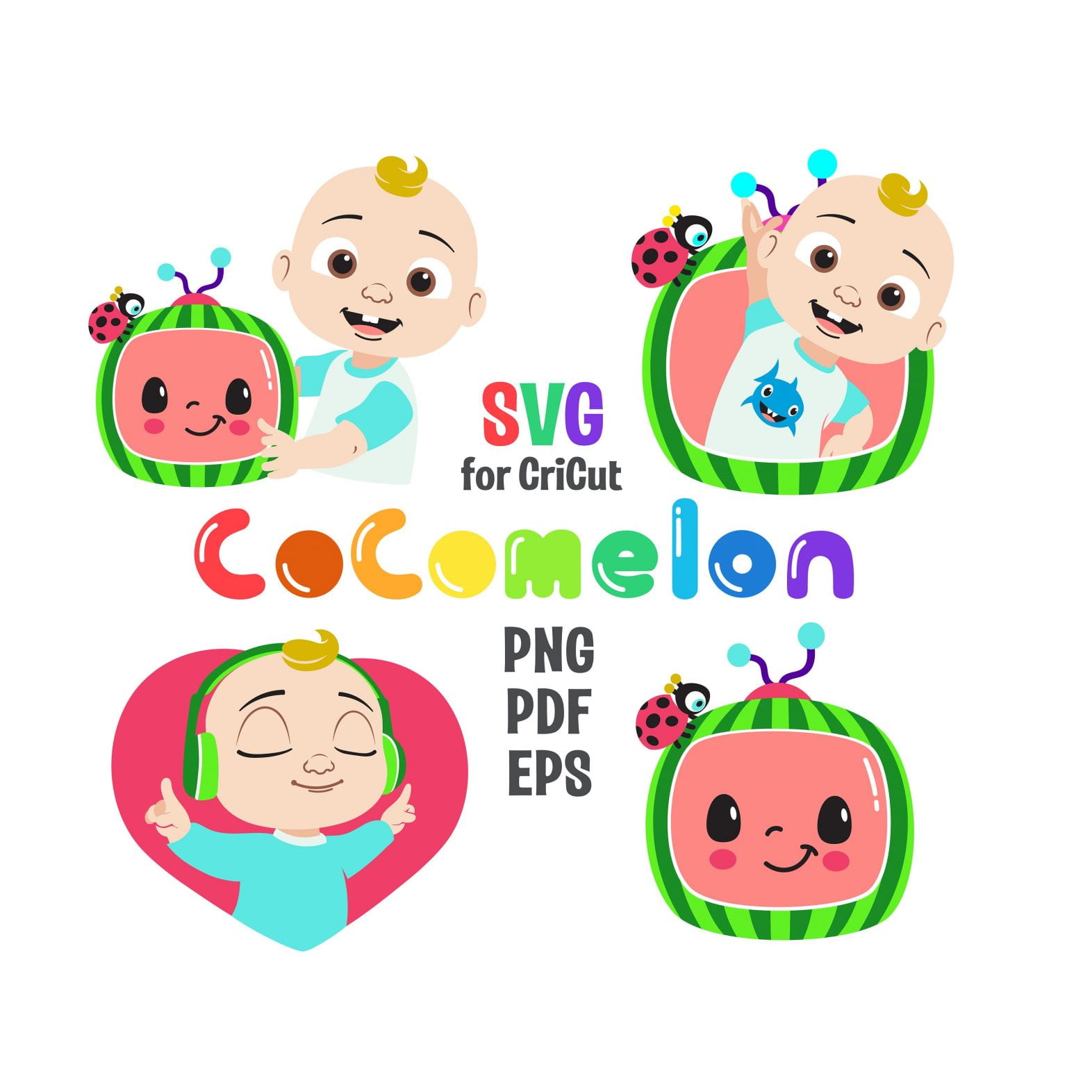 Cocomelon Black Family Svg – Free SVG Cut Files