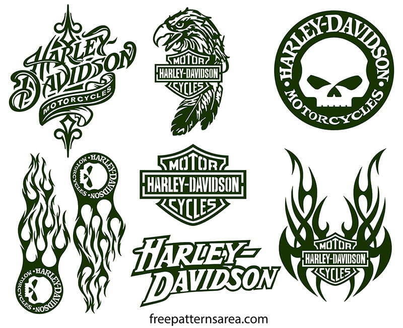 Harley Davidson Motorcycle Svg