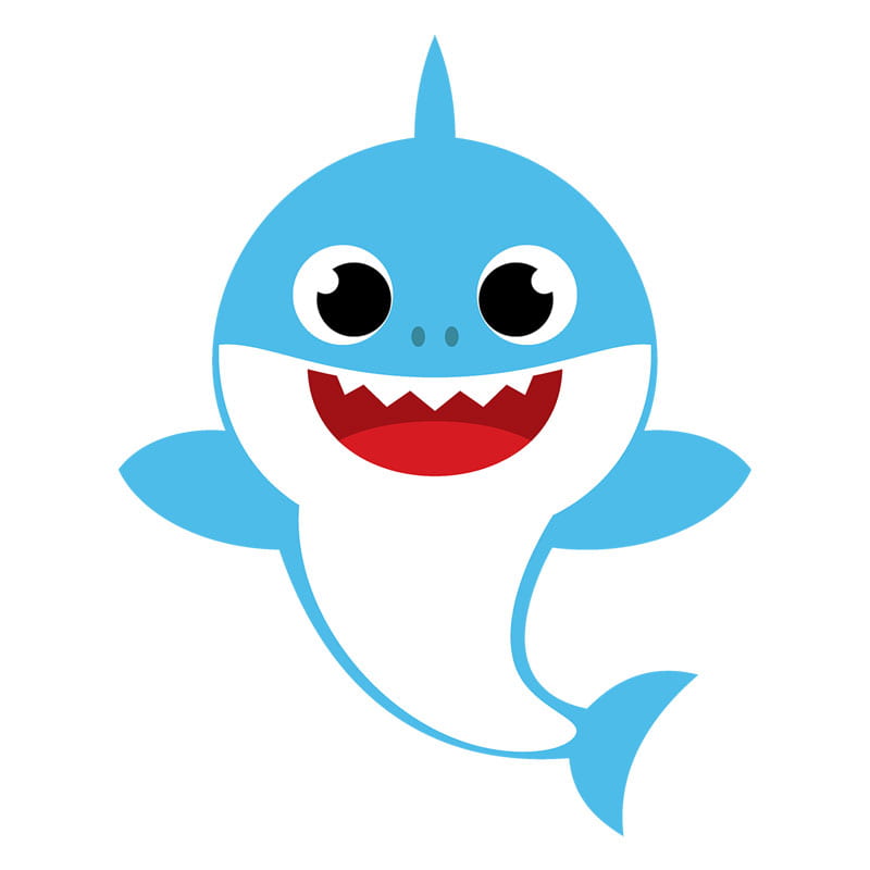 Baby Shark Svg Outline – Free SVG Cut Files