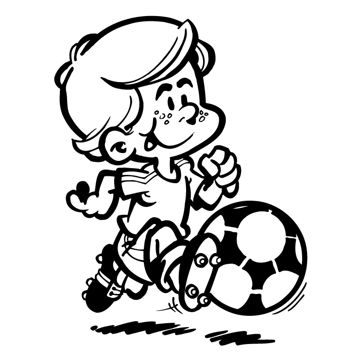 Kid Soccer Svg