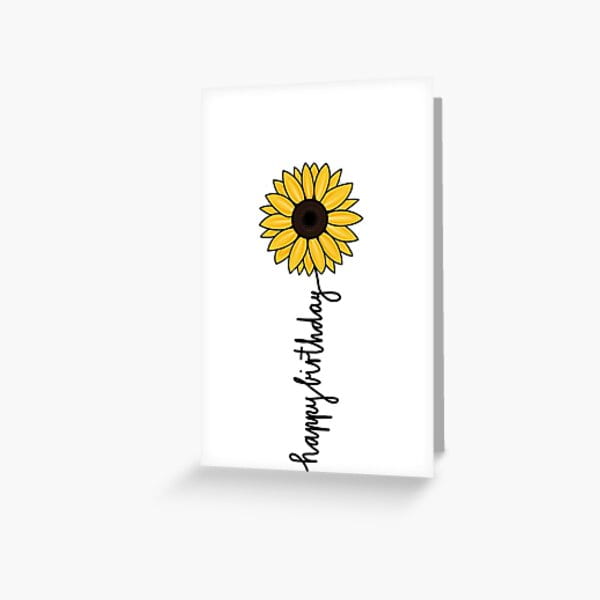 Sunflower Card Svg